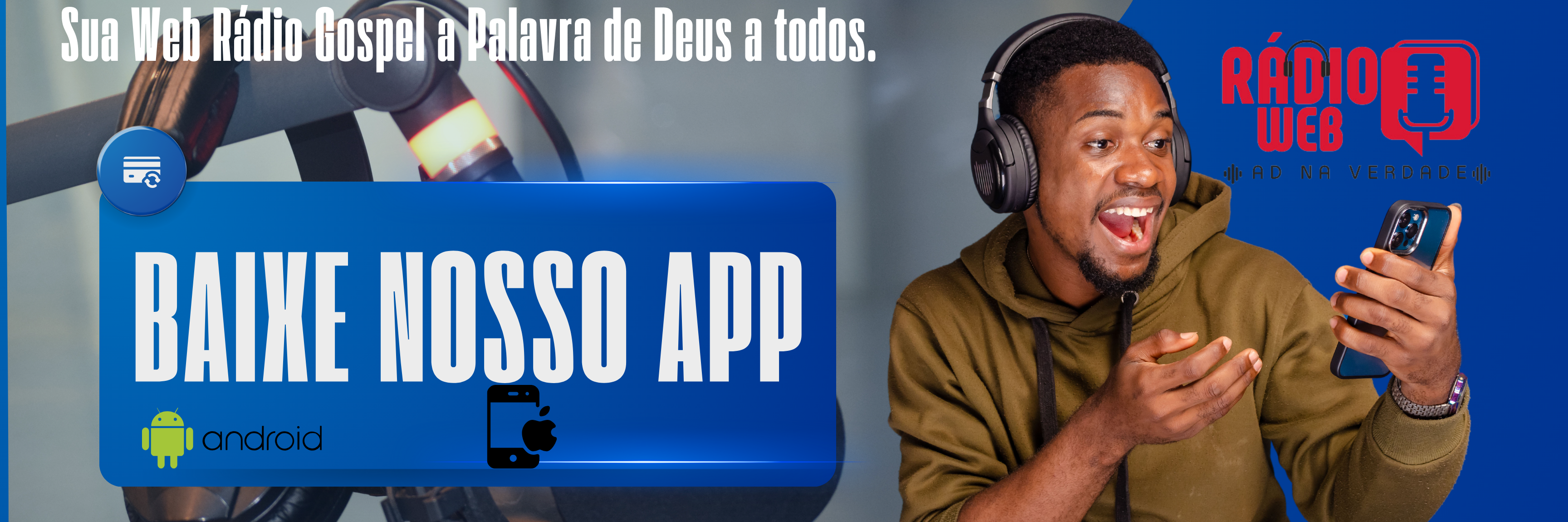 Baixem nosso App na Play store e curta a melhor Rádio web do Brasil